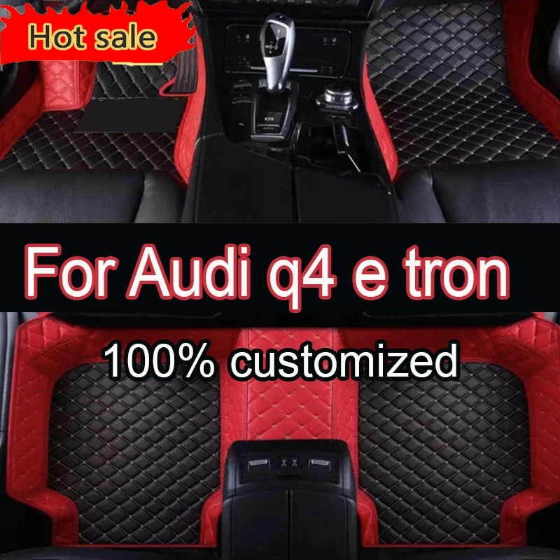 Car Floor Mats For Audi q4 e tron 2022 DropShipping Center Auto Interior Accessories Leather Carpets Rugs Foot Pads