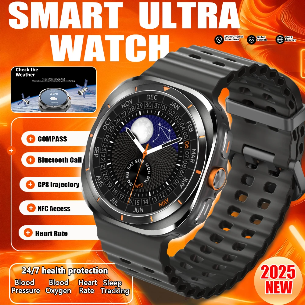 

2025 New Bluetooth Talk Smart Watch 1.52 inch HD AMOLED Casual Games Health Monitoring Smartwatch for Android IOS