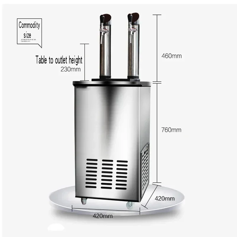 

Electric Beer Dispenser commercial beer refrigerator draft beer machine water-cooled adjustable refrigerating capacity