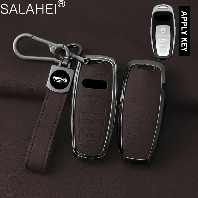 

Smart Remote Car Key Case Cover For Audi Q8 RSQ8 A6 C8 S6 RS6 A7 S7 RS7 A3 8Y A8 D5 4N RS E-tron GT Q4 Q7 4M Keychain Accessory