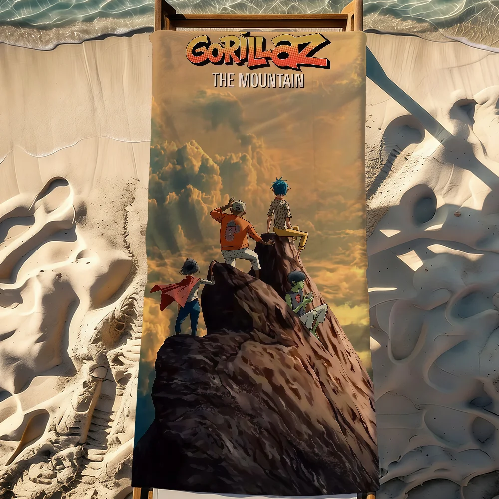 Band G-Gorillaz-S Album the Mountain Towel Sports Quick Dry Travel Camping Gear Sandproof Soft Light Large Beach Towel