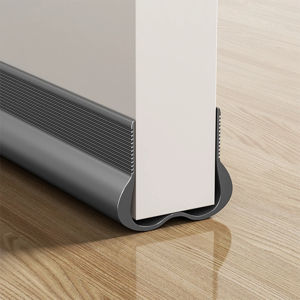 Flexible PVC Door Bottom Sealing Strip Designed for Blocking Draft Noise Wind and Water to Enhance Home Energy Efficiency