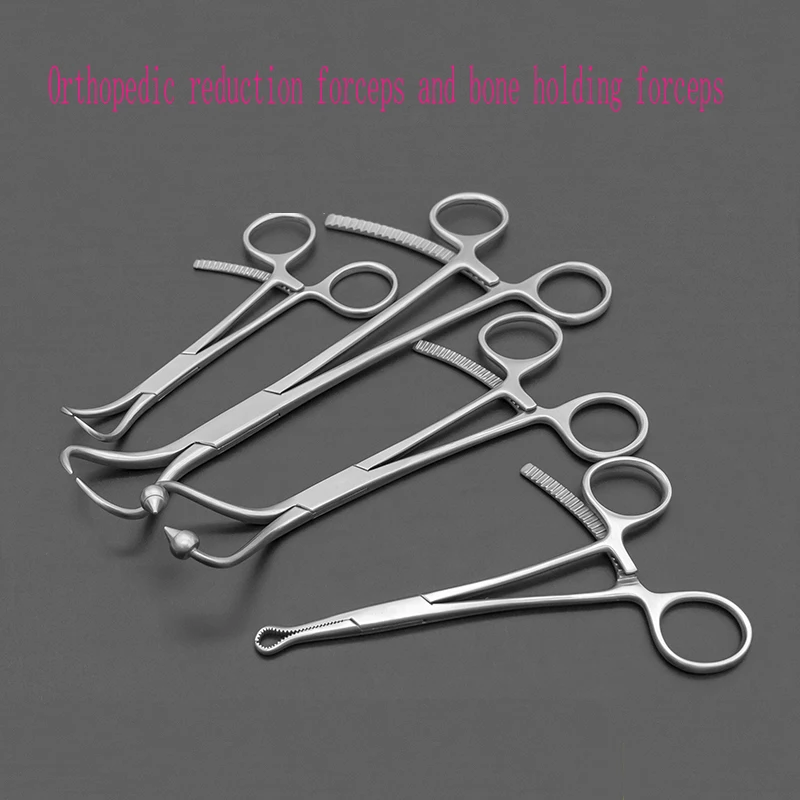 

Multi tooth bone holding forceps with pointed point shaped ball head reduction forceps, locking plate forceps, orthopedic instru