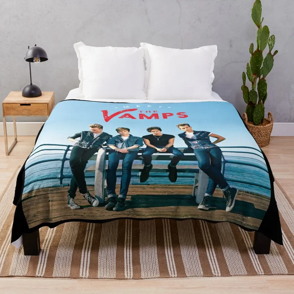 Meet the vamps deluxe version Throw Blanket Vintage Bed Fashionable Summer Beddings Blankets