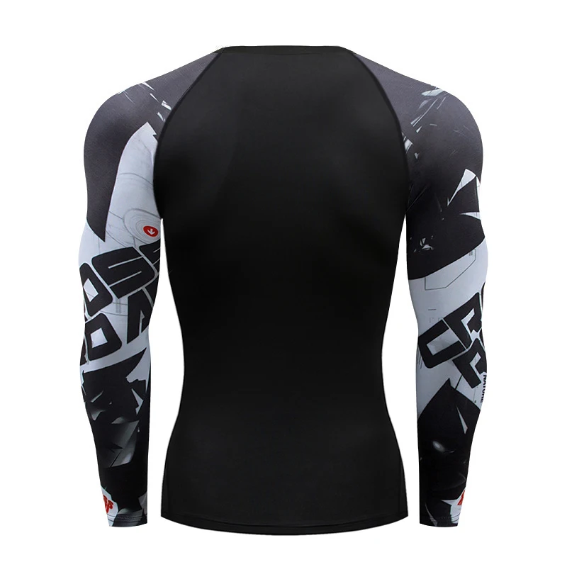 MMA T-shirt Men's Rashguard Long Sleeve Muay Thai T-shirts Gi BJJ Jiu Jitsu MMA Compression Shirt Fitness Gym Boxing Jerseys