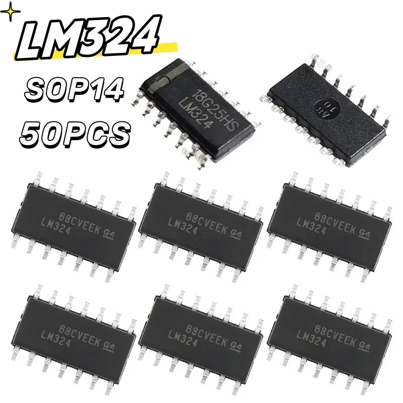 10-50PCS LM324DR SOP14 LM324 SOP SMD LM324DR2G LM324DT SOP-14 new and original IC