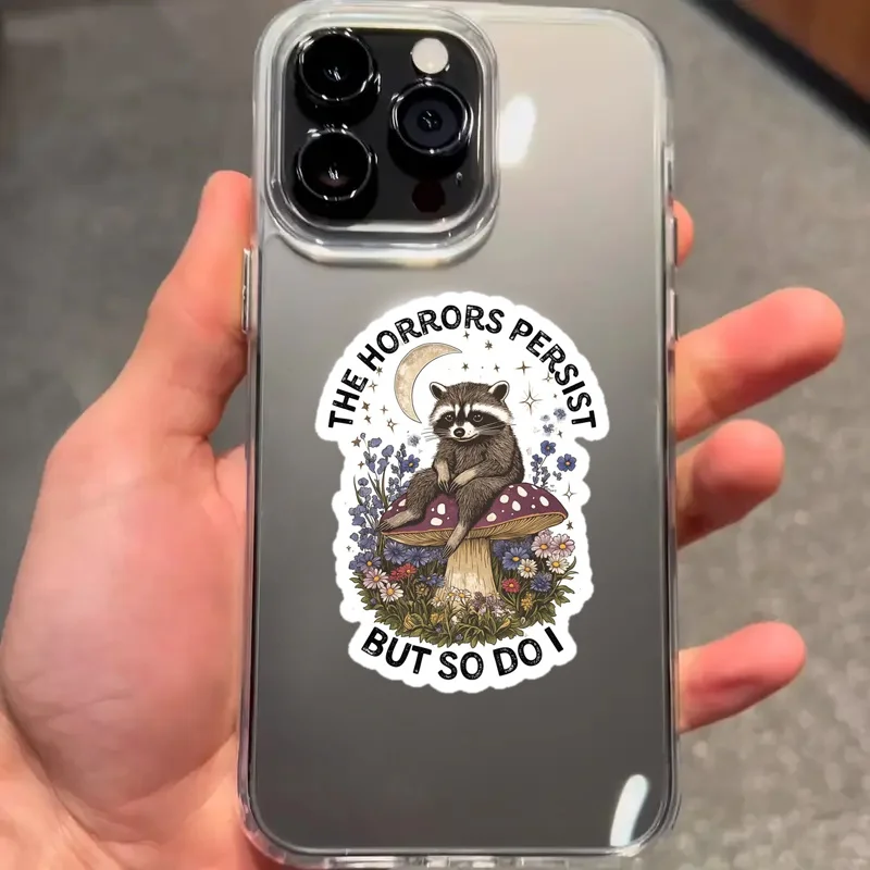 قطعة واحدة من ملصقات الفينيل اللامعة متعددة المشاهد وقابلة لإعادة الاستخدام - شارات ذاتية اللصق مقاومة للخدش والماء