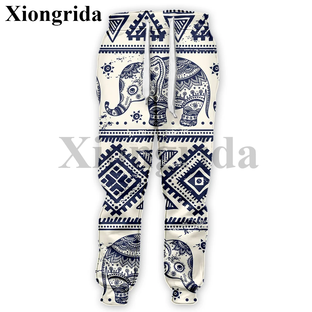 Ethnic Style Pattern Men's Sweatpants African Dashiki Geometry 3D Print Pants Casual Harajuku Trousers Male Clothes S-5xl