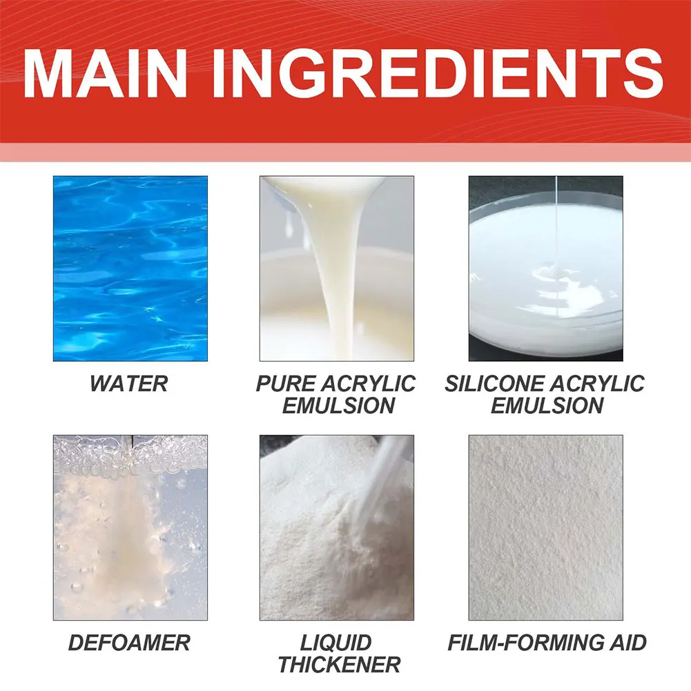 Agente impermeável invisível, selante isolante com escova, agente anti-vazamento, selante transparente, ferramentas de reparo de banheiro