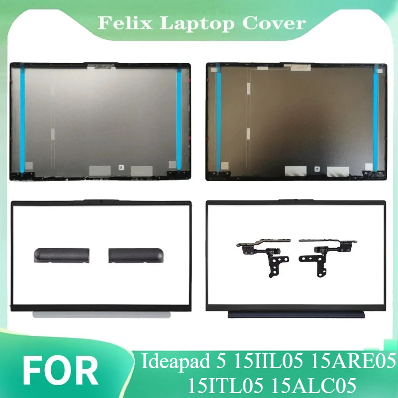 

Repalce Cover For Ideapad 5 15IIL05 15ARE05 15ITL05 15ALC05 Laptop Rear Lid Top Case Cover LCD Back Cover Front Bezel Hinges