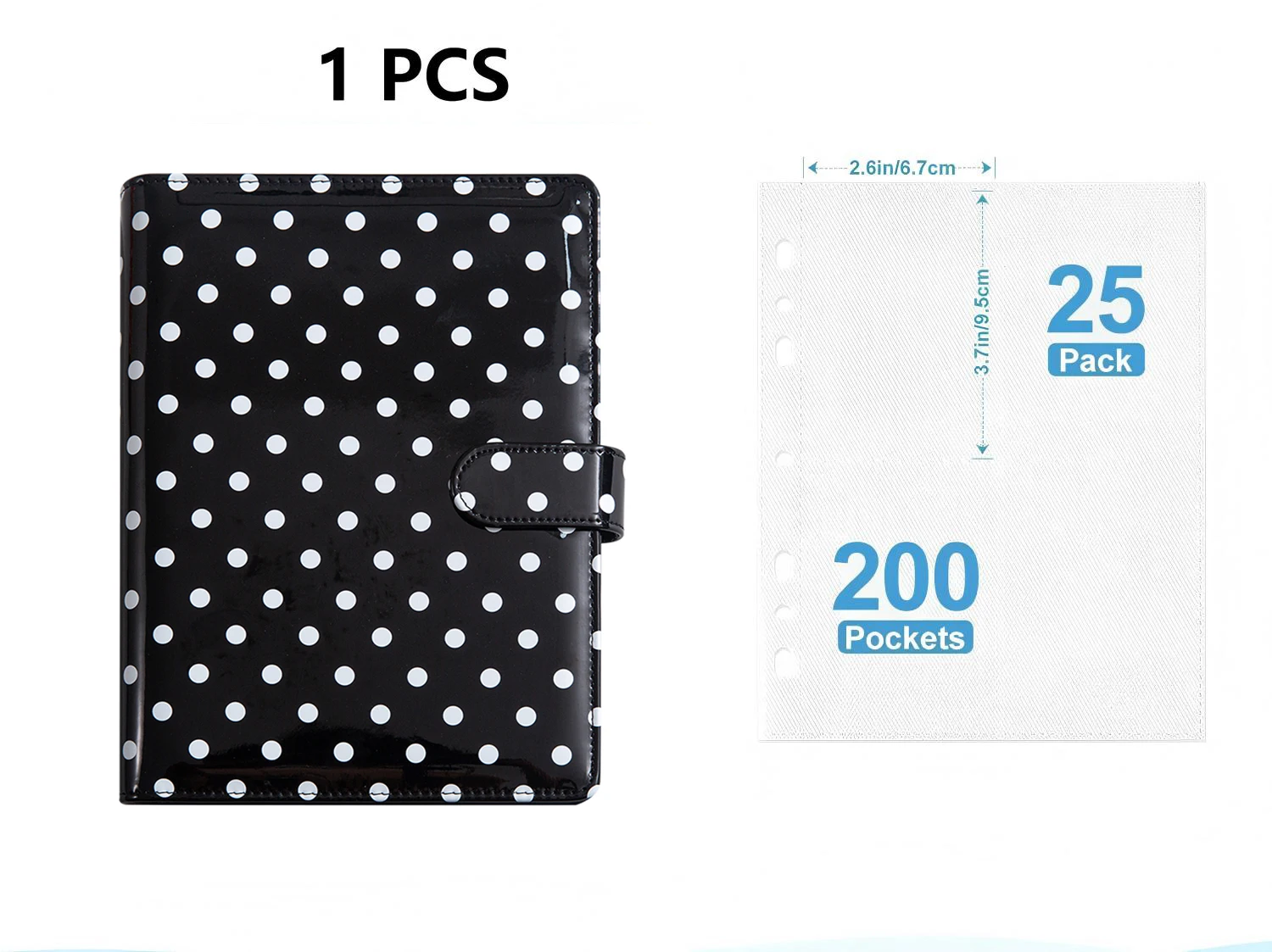 

Новая папка для фотокарт формата А5 Kpop, 6-кольцевая папка, коллекционный альбом с 200 слотами для карт, обложка для переплета из искусственной кожи для организации