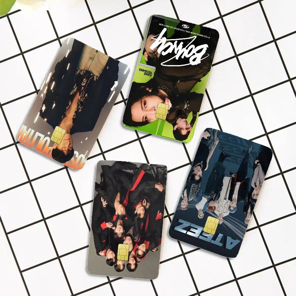 Anime ATEEZ KPOP Anime Cartoon Sticker Film Skin for Credit Card Debit Bank Bus Card