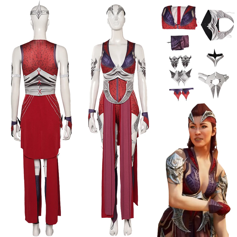 

Nitara Cosplay Game Mortal Kombat Costume Fantasy Disguise For Girls Women Adult Dress Halloween Carnival Roleplay Suit