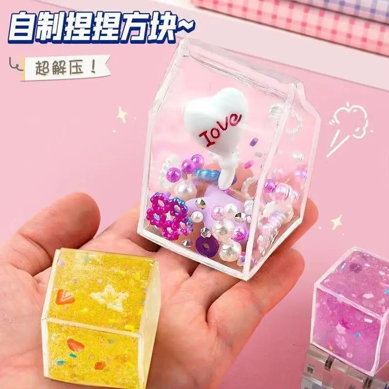 Colorful Nano Adhesive Blown Bubble Pinch Music Tape Set for Primary School Children