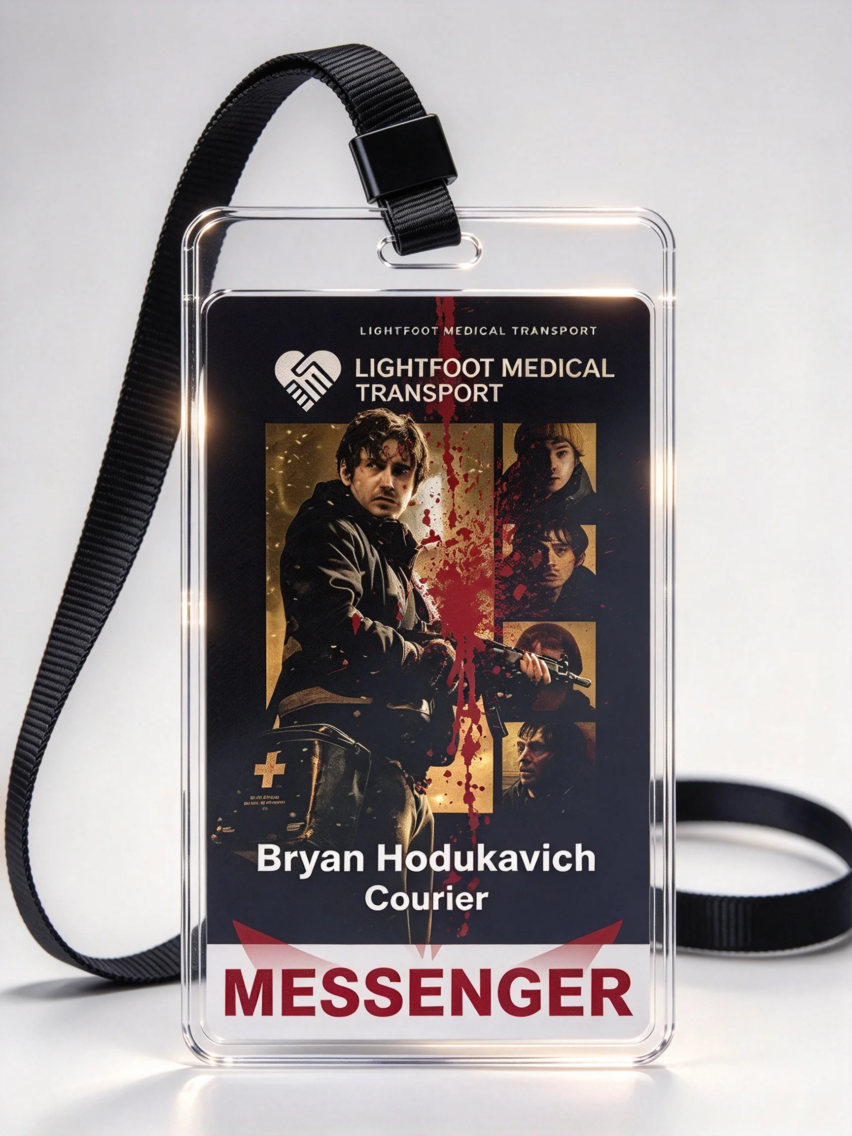 Resident Evil ID Badge Card BrYan Card Holder Set-Cosplay Prop Halloween Gift for Fans - Game Movie Merch Collection