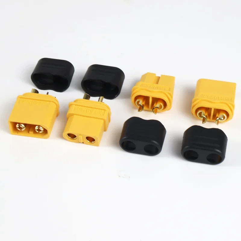 5Pair Adapter XT60H XT60 Upgrade Connectors XT60H Male Female Bullet Connectors Plugs with Sheath for Lithium Battery RC Planes