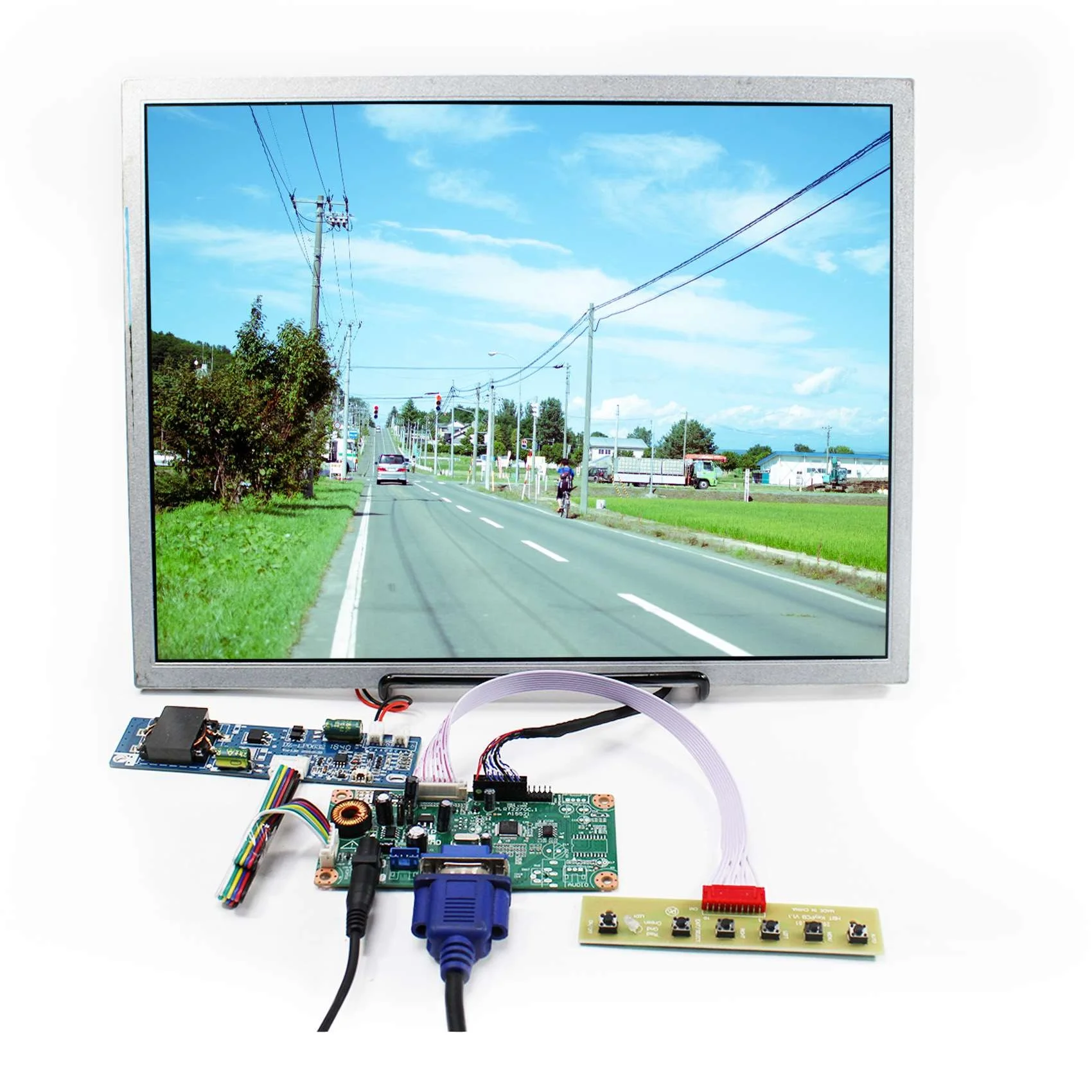 15inch 1024X768 High Brightness 1000nit  LCD Screen 15