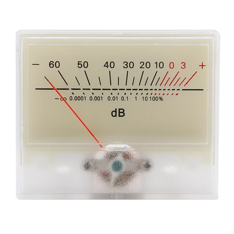 VU Level Meter Sound Pressure Meter Level Meter Gauge 2.1x2.6inches