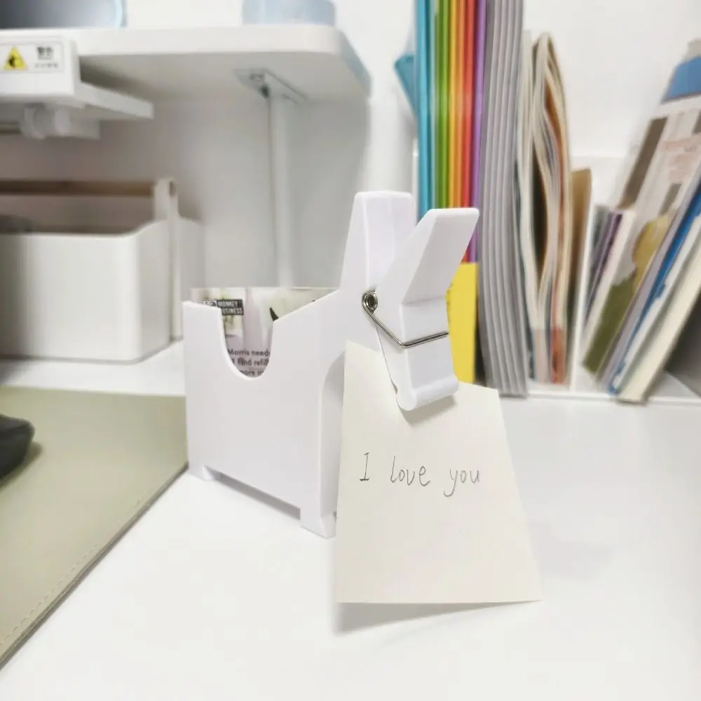 منظم البطاقة حامل مذكرة سطح المكتب ديكور مكتب تخزين البغل ملاحظة Holde المضادة للانزلاق المحمولة البغل حامل سطح المكتب اجتماع الأعمال #4