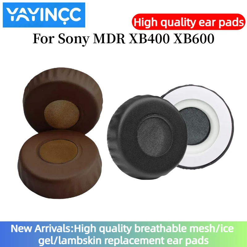 

YAYINCC 1 Pair Replacement Foam Ear Pads Pillow Cushion Cover For Sony MDR XB400 XB600 Headphone Headset