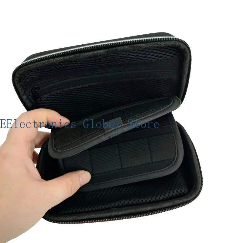 462B Soft Lining Carry Case with Rigid Outer Shell, Card Holder Area, Cable and Carry Handle for Shelf or Day Bag Storage