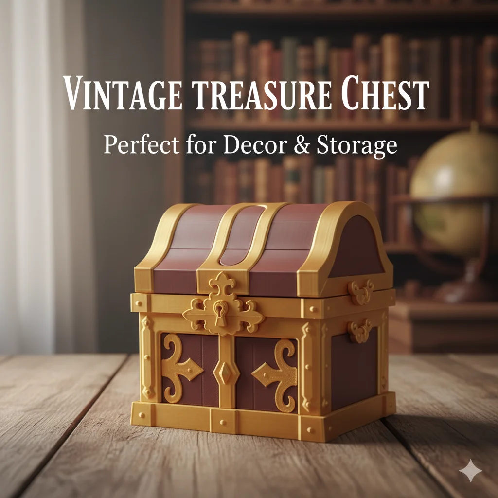 Creative Genshin Impact Gorgeous Treasure Chest Openable Storage Box 3D Printed Game Genshin Fans Desktop Decor Collection Gift