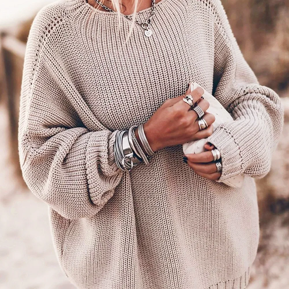 

New Sweater Loose Large Size Sweater Jacket for Women in Winter