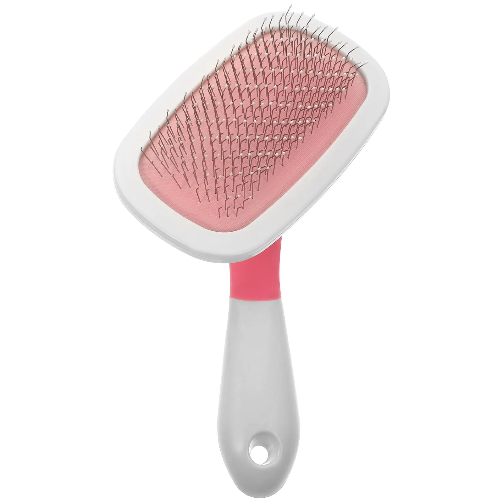 

Pet Massage Needle Comb for Cats Dogs Detangling Tool Pink Puppy Grooming Accessories Ergonomic Handle Dead Hair Remover Pet