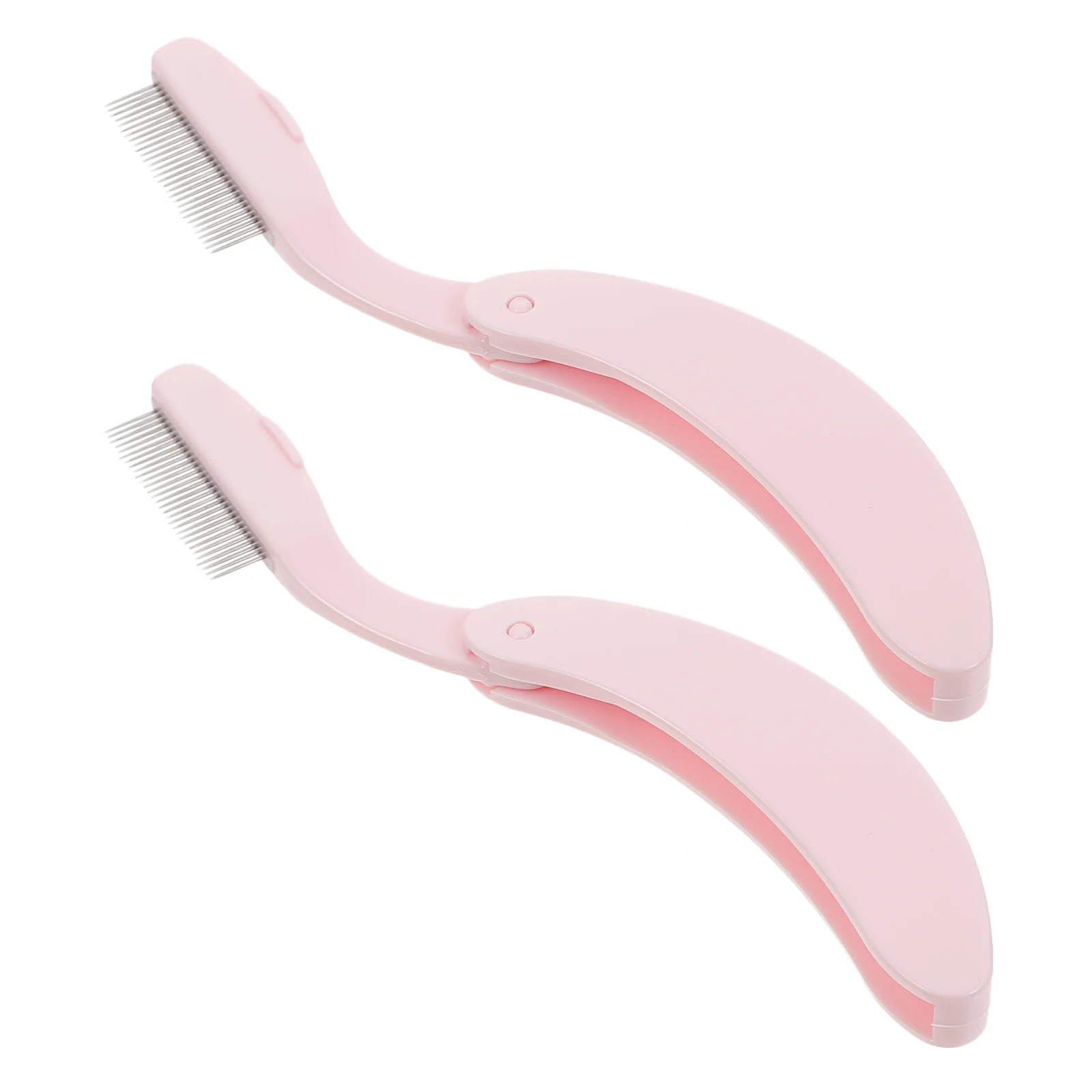 2Pcs Eyebrow Eyelash Brush Comb Portable Makeup Tool Multifunctional Grooming Brush for Home Salon Travel Face Makeup Tool
