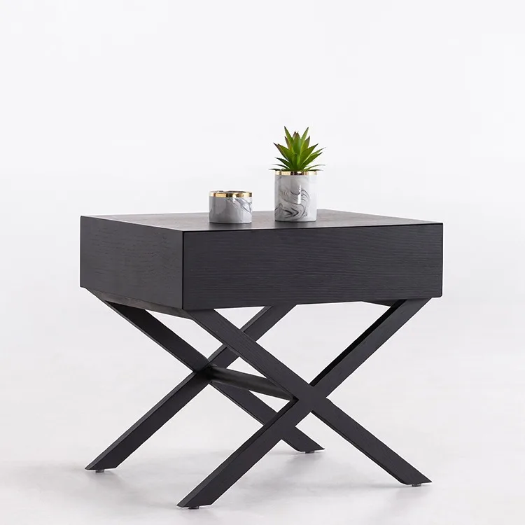 

Italian minimalist, solid wood bedside table