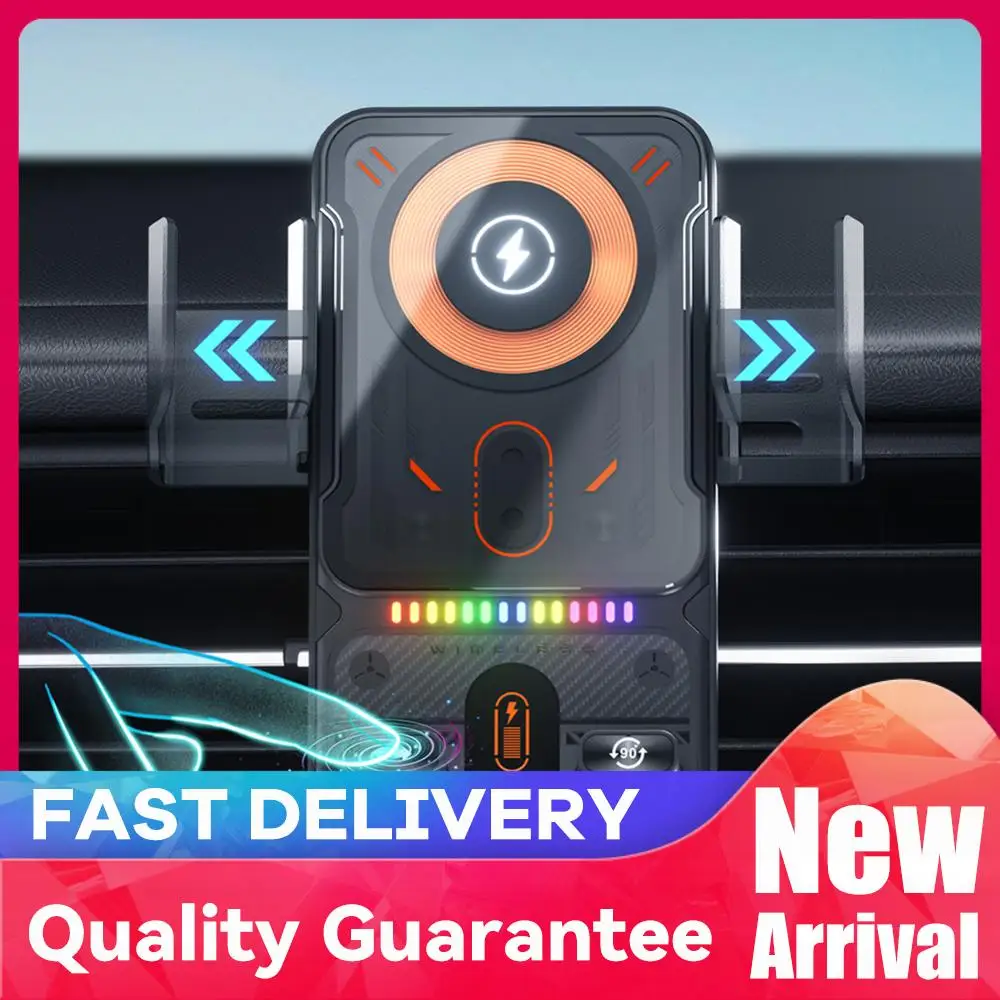 

Wireless Car Charger Cell Phone Holder Air Vent Phone Bracket Auto Clamping Car Accessories