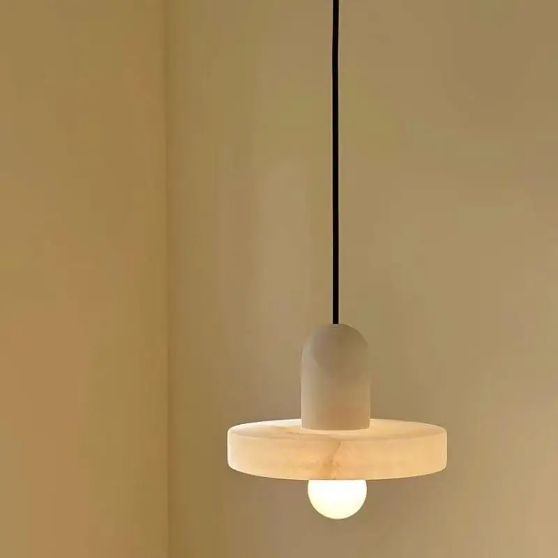 مصباح معلق بجانب السرير من الرخام الطبيعي الراقية، مصباح قلادة نحاسي كامل لغرفة الطعام، قلادة تزيين غرفة المعيشة وغرفة النوم