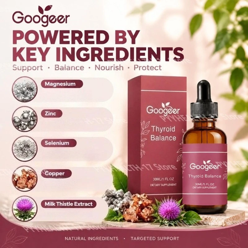 Thyroid Balance Drops Supports Energy, Mood Balance & Immune System Thyroid Support Formula with Magnesium, Zinc & Selenium