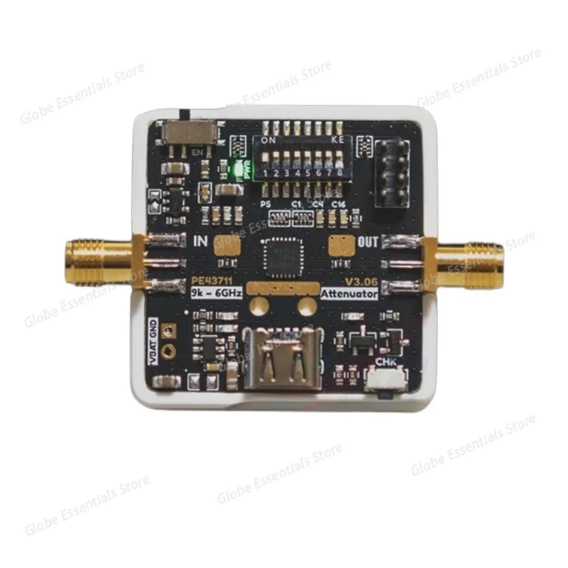PE43711 Digitally Controlled Attenuator 9Khz-6Ghz with Built-In Battery Replaces PE4302 4G RF Attenuator Module