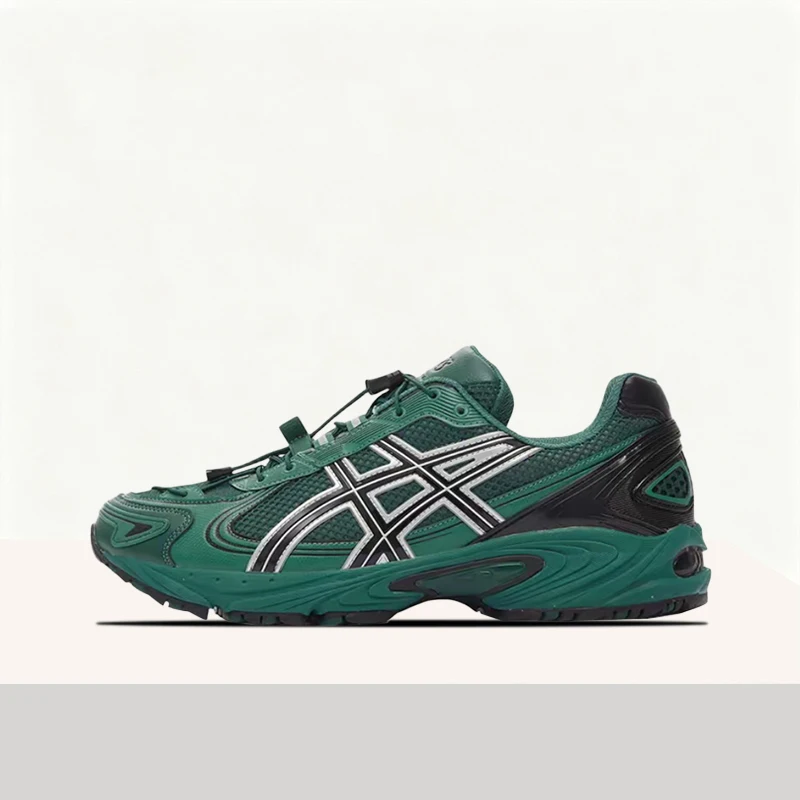 ASICS Gel-Kahana TR V4 Men's Green Mesh Low-Top Sneakers – Shock-Absorbing Breathable Sole & Casual Comfort 1203A497-300