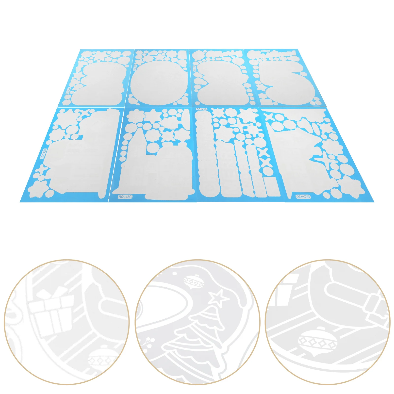 1Set Christmas Window Clings Snowflakes Static Stickers Easy Apply Remove Reuse Indoor Glass Decoration Static Window Cling