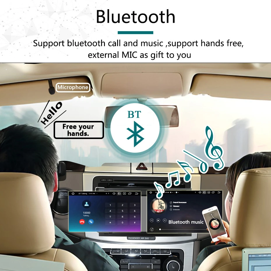 7-Zoll-Bildschirm Android 15 Autoradio Kabelloses Carplay Stereo für Peugeot 3008 5008 2010-2016 Bluetooth 2DIN Multimedia-Player GPS – Detail 9