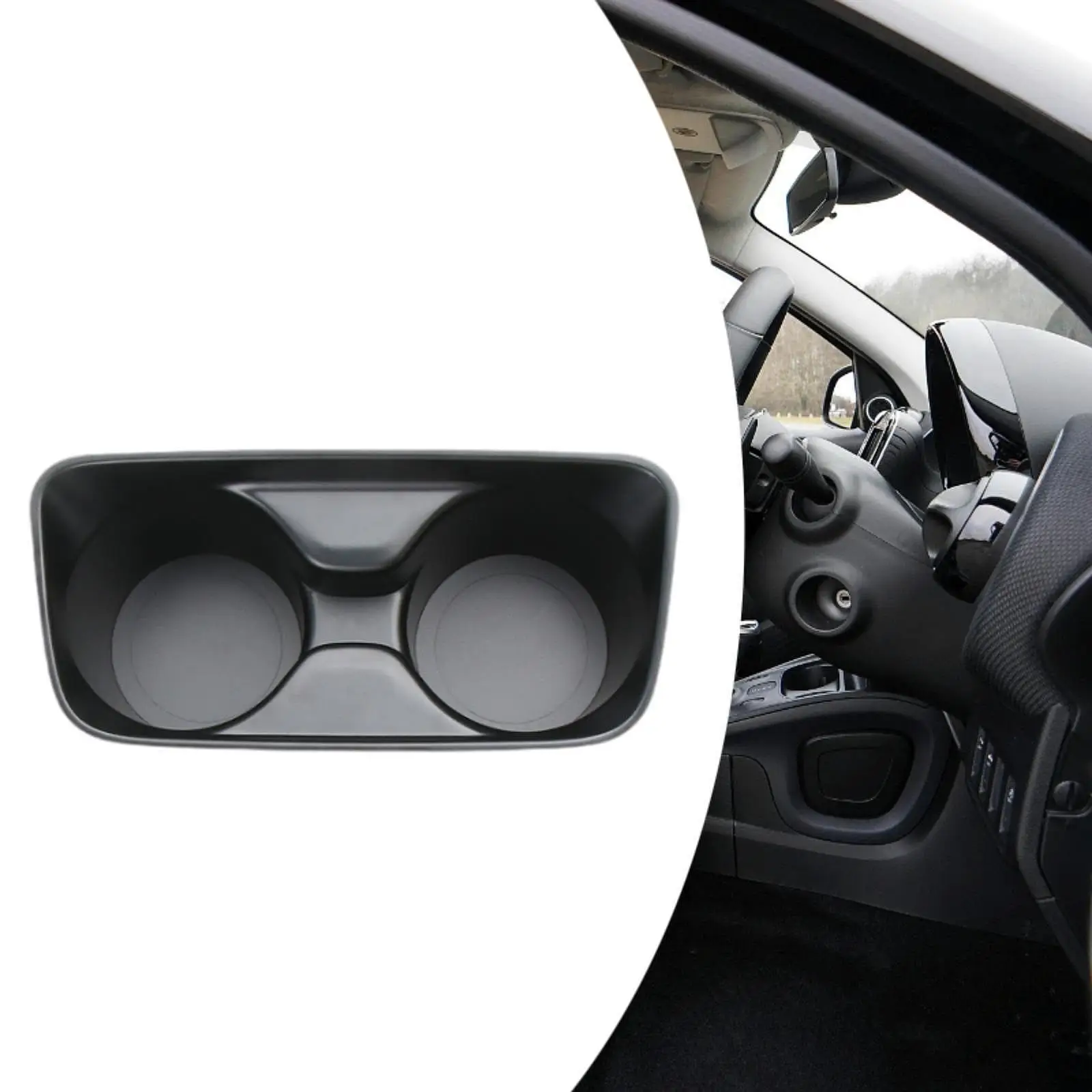 51169218925 Dual Cup Holder Insert Versatile Washable Auto Interior Decoration Detachable Replacement