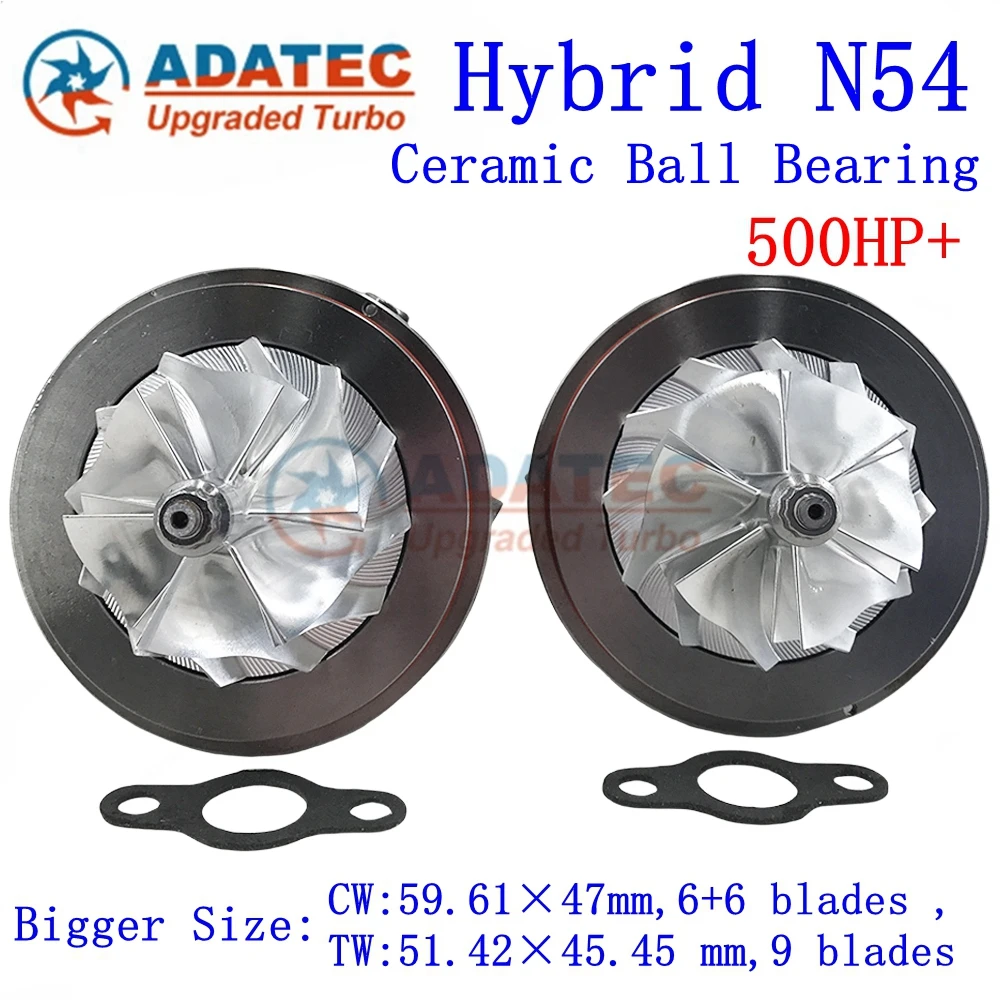 

TD04-17T гибридный турбокартридж с шарикоподшипником N54 500 л.с. + 49131-07030 49131-07040 пара CHRA для BMW 535i 226 кВт 306 л.с. 3,5i N54 950