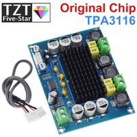 TZT DC 12V 24V 120W*2 TPA3116 D2 Dual Channel digital Power audio amplifier board  good