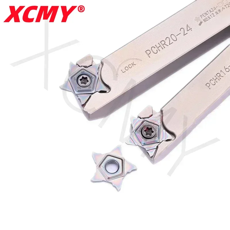 High quality pentagram slot PENTA PENTA24 Slot tungsten carbide insert PCHR PCHR12-24 PCHR16-24 PCHR20-24 PCHR25-24 for PENTA24