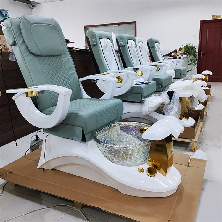 

Роскошное современное кресло для педикюра с электроприводом, пультом ДУ, функцией массажа и спа для ног, для салонов и фитнес-центров