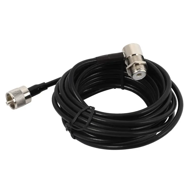abuo-3個-16フィート-rg58-pl259-uhf-so239-コネクタ-車載ラジオモバイルアンテナマウントケーブル用