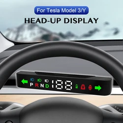 Indicatore del Monitor di frenatura dell'ingranaggio della porta della luce del Set di allarmi digitali per il tachimetro del Display della testa dell'auto Tesla Model 3 Y 2016-2023