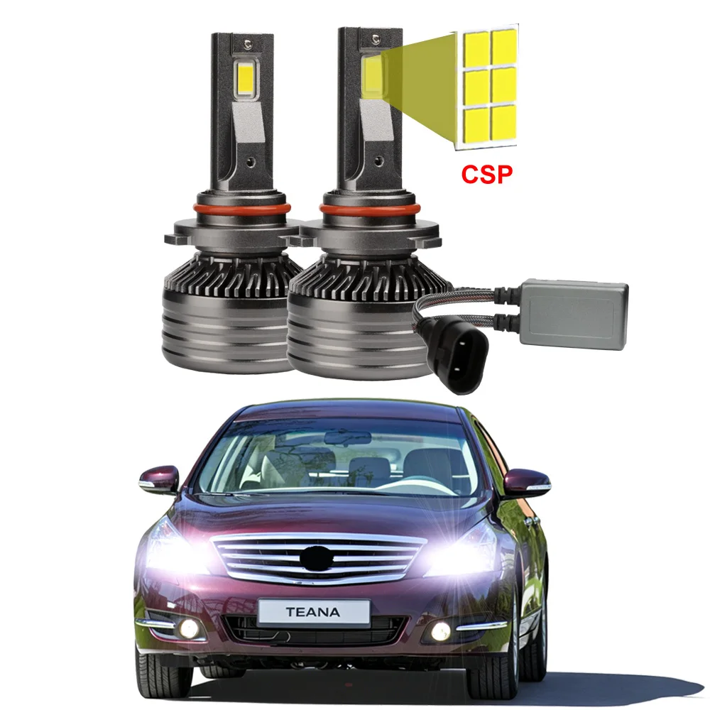 

2 шт. автомобильные светодиодные лампы для фар Nissan Teana J32 2008-2013, дальний и ближний свет, Canbus, 6500K