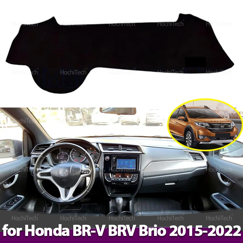 Para Honda BR-V BRV Brio 2015 2016 2017 2018 2019 20 21 22 tablero de cubierta alfombrilla antideslizante almohadilla protectora alfombra parasol de coche