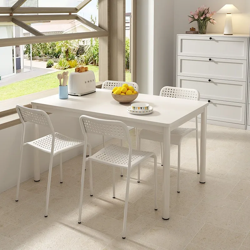 Dining table thickened small apartment modern simple living room dining table rectangular household dining table