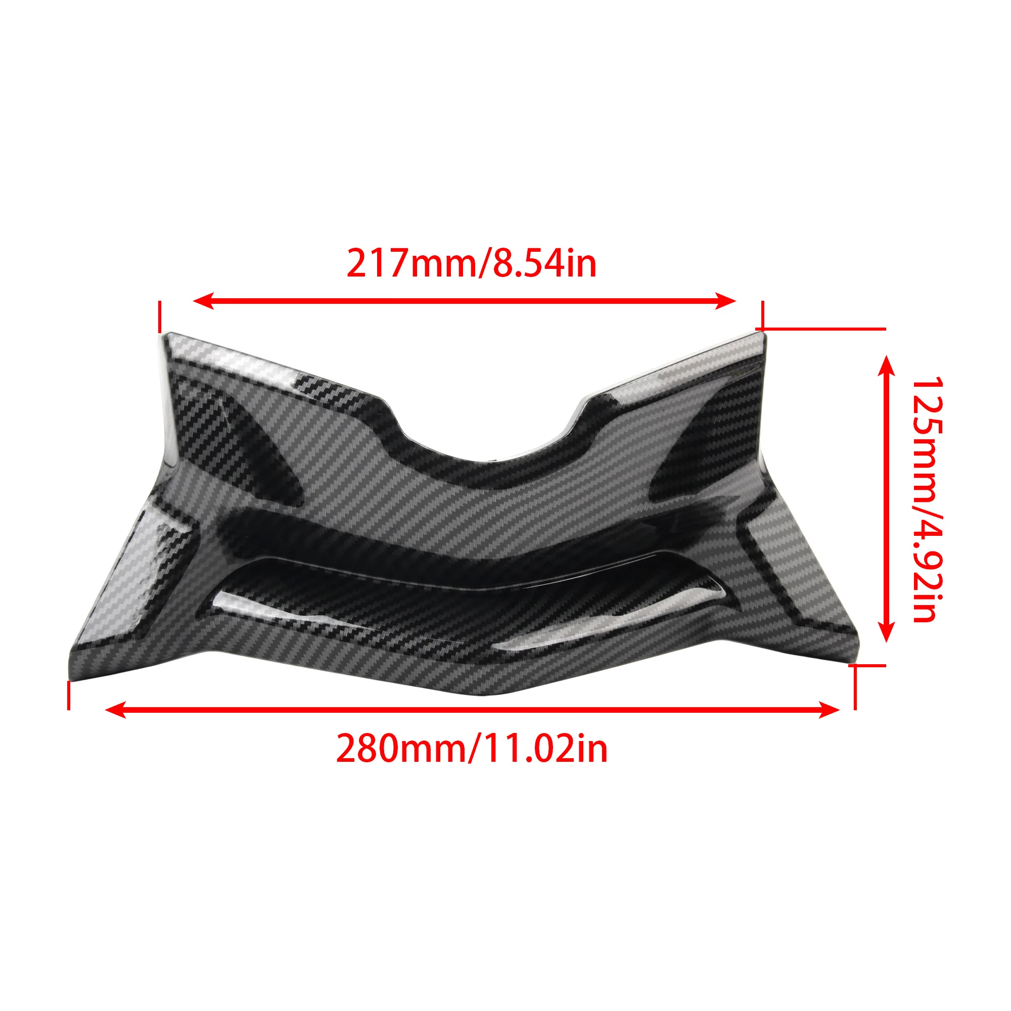 Motorcycle Winglets Aerodynamic Wing Middle Cover Front Fairing Spoiler Protector For Yamaha NMAX 155 V3 2025 Modified Parts - view 6
