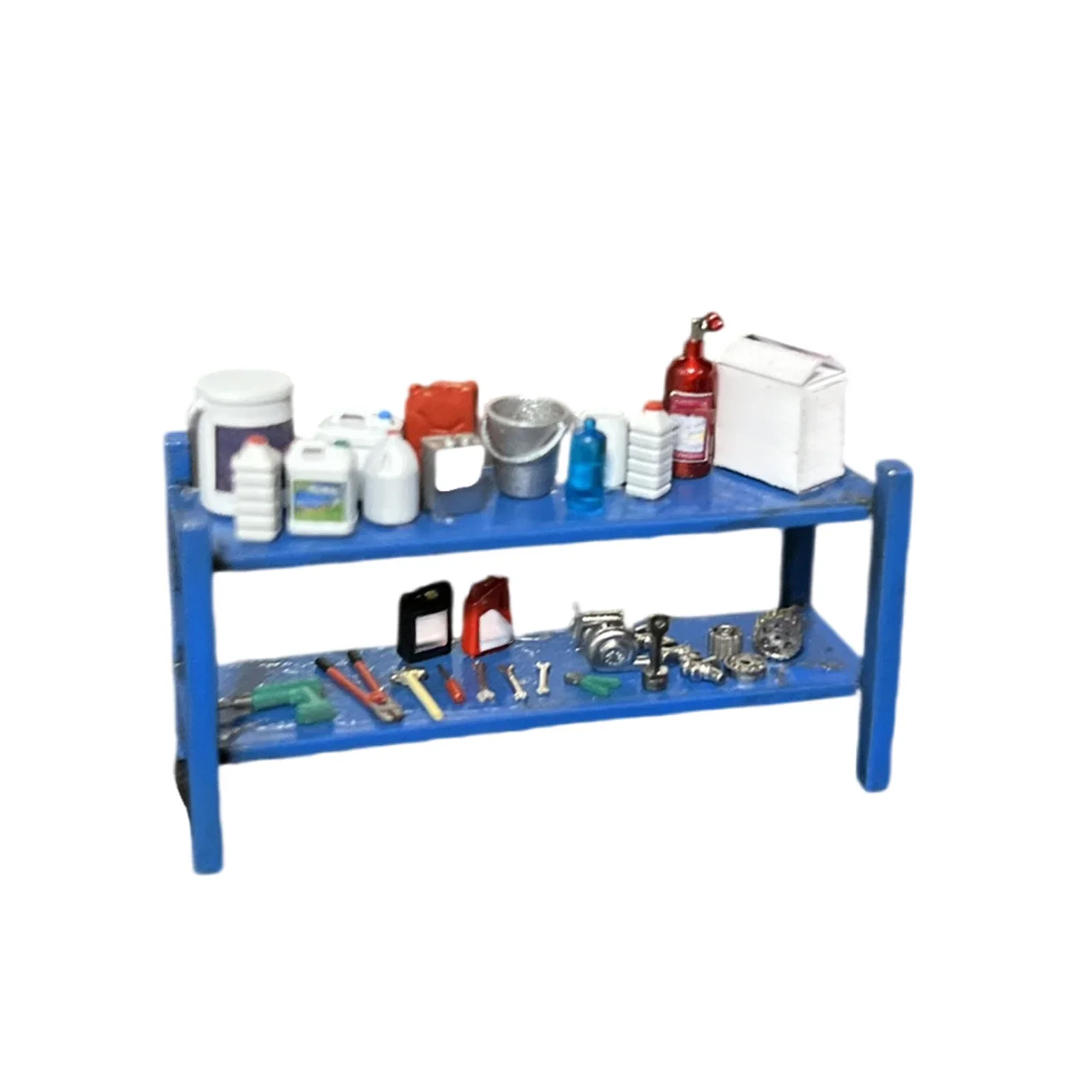 1/64 Scale Diorama Tool Rack Model Car Repair Tools Accessories Scene Model Toy