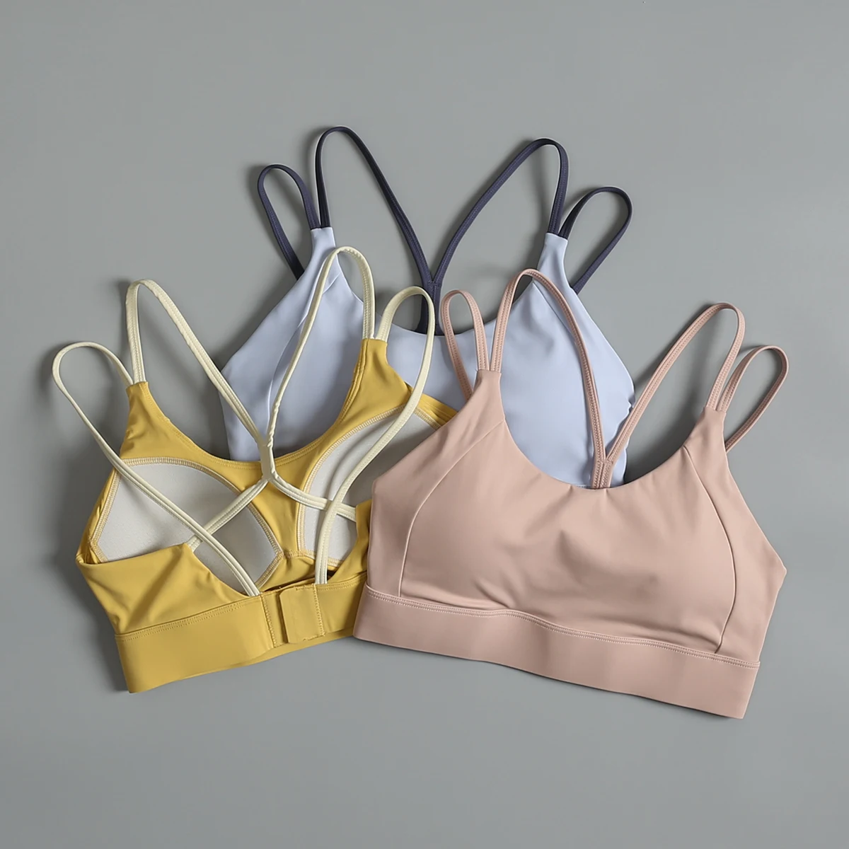 Sports lingerie women running tops with one cup training yoga bra professional Pilates fitness vest